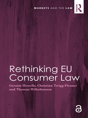 cover image of Rethinking EU Consumer Law